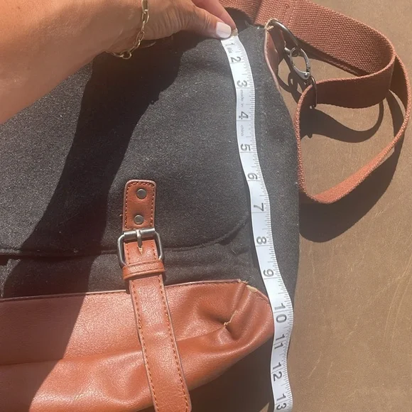 Charcoal, gray, and brown laptop, Crossbody bag from something strong, New York - Picture 9 of 11